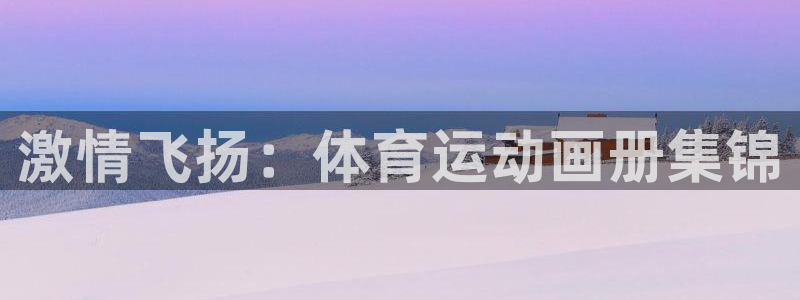 k1体育十年登录入口：激情飞扬：体育运动画册集锦